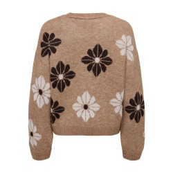 ONLFREESIA Langarm-Pullover mit Blumenmuster