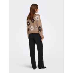 ONLFREESIA LS FLOWER O-NECK KNT NOOS