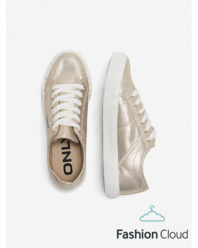 ONLNICOLA CANVAS SNEAKER METALLIC