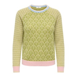 JDYBRYN LIFE L/S ONECK JACQ PULLOVER KNT