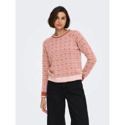 JDYBRYN LIFE L/S ONECK JACQ PULLOVER KNT