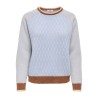 JDYBRYN LIFE L/S ONECK JACQ PULLOVER KNT
