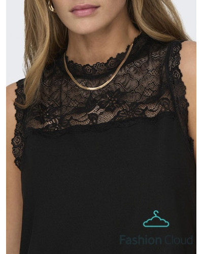 ONLSILJA S/L LACE MIX TOP JRS