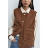 Gilet teddy reversibile VIMAJLINA donna