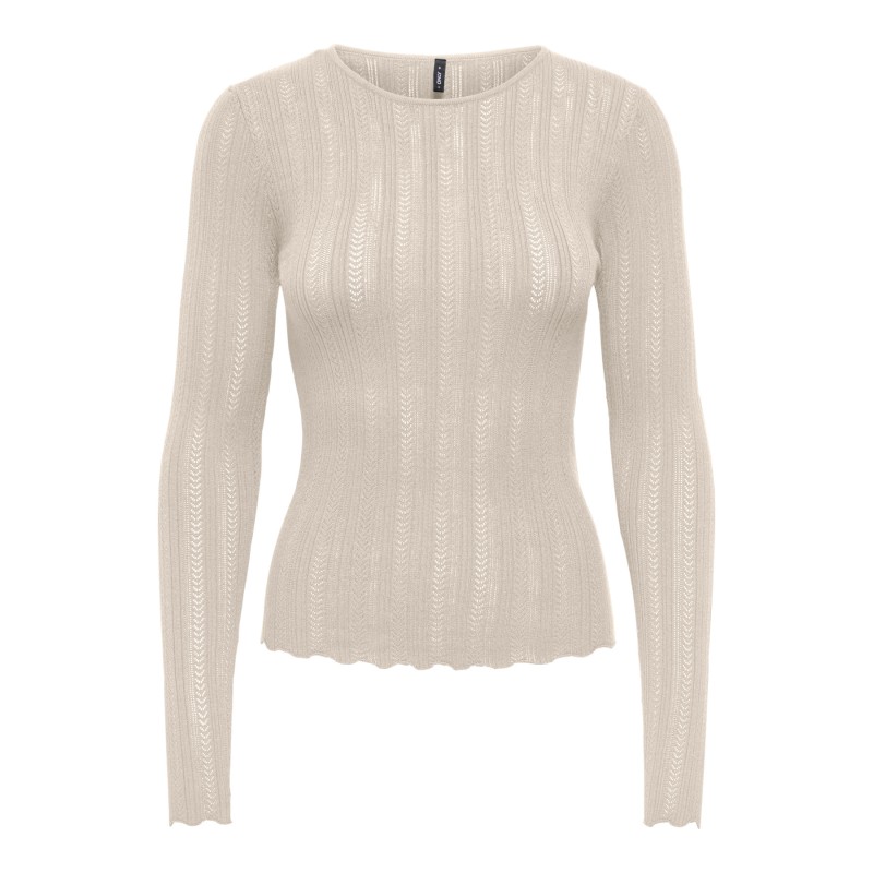 ONLALOHA LS POINTELLE O-NECK CC KNT