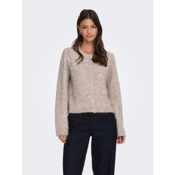 ONLMIGGIE LS O-NECK PEARL CARDI KNT NOOS