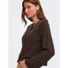 ONLMIGGIE LS O-NECK PEARL CARDI KNT NOOS