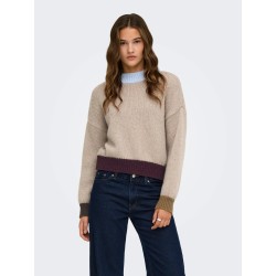 Onlolina Strickpullover mit Stehkragen