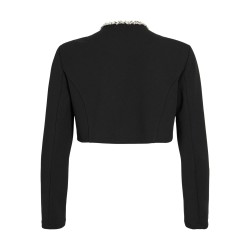 VICLUA L/S STONE DETAIL BOLERO/PTY/KA