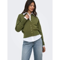 ONLMIO LS O-NECK BUTTON CARDIGA KNT NOOS