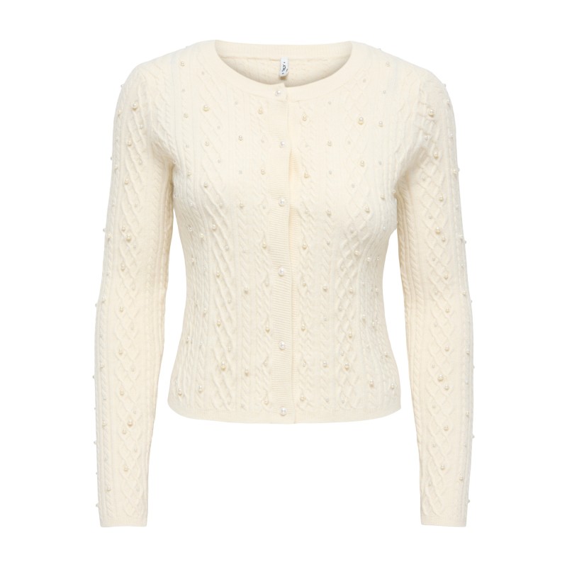ONLHAITI Cardigan mit Perlendetail und Zopfmuster