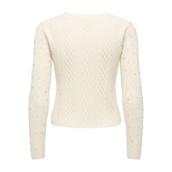 ONLHAITI Cardigan mit Perlendetail und Zopfmuster