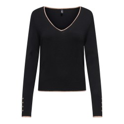 ONLANDREA LS GLITTER V-NECK KNT