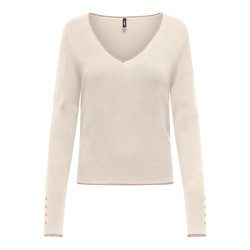 ONLANDREA LS GLITTER V-NECK KNT