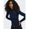 ONLMAISIE LS BUTTON HIGHNECK KNT