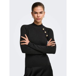 ONLMAISIE LS BUTTON HIGHNECK KNT