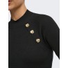 ONLMAISIE LS BUTTON HIGHNECK KNT