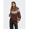 ONLREYKJA Fair-Isle-Strickpullover für Damen