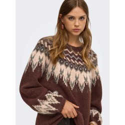 ONLREYKJA LS FAIR ISLE O-NECK KNT