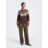 ONLREYKJA Fair-Isle-Strickpullover für Damen
