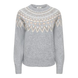 JDYJUNIE Pullover mit Fair-Isle-Muster