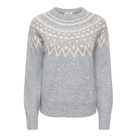 JDYJUNIE Pullover mit Fair-Isle-Muster