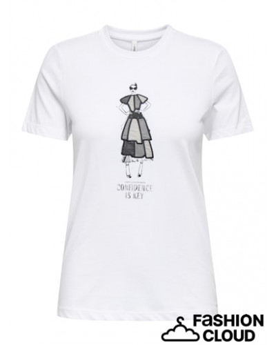 ONLEMMA LIFE REG S/S LADY TOP JRS