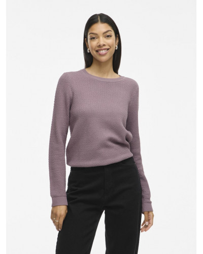 VIDALO O-NECK L/S KNIT TOP- NOOS