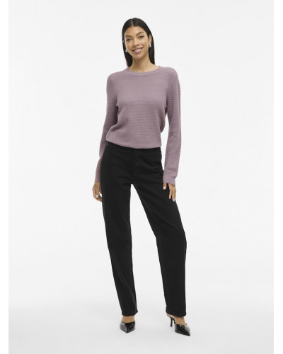 VIDALO O-NECK L/S KNIT TOP- NOOS