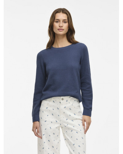 VIDALO O-NECK L/S KNIT TOP- NOOS