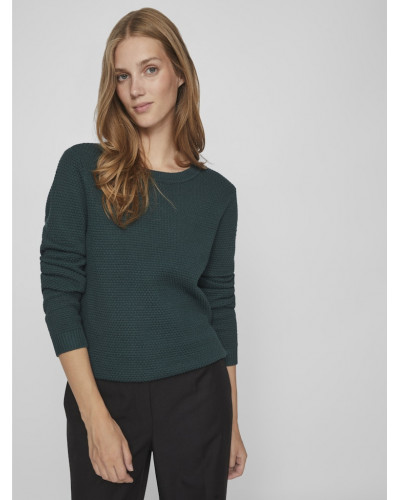 VIDALO O-NECK L/S KNIT TOP- NOOS