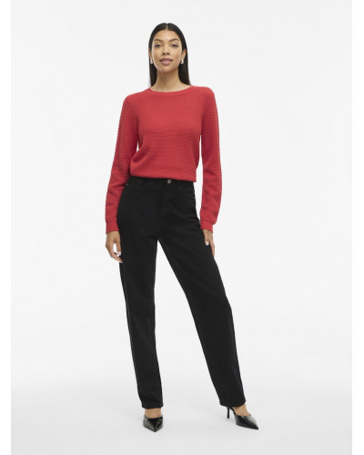 VIDALO O-NECK L/S KNIT TOP- NOOS