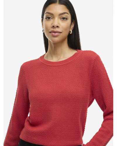 VIDALO O-NECK L/S KNIT TOP- NOOS