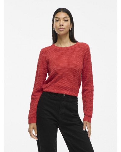 VIDALO O-NECK L/S KNIT TOP- NOOS