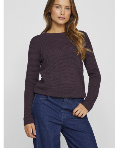 VIDALO O-NECK L/S KNIT TOP- NOOS