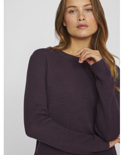 VIDALO O-NECK L/S KNIT TOP- NOOS