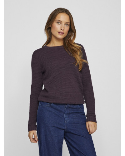 VIDALO O-NECK L/S KNIT TOP- NOOS