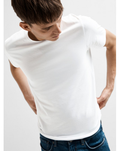 SLHNEWPIMA SS O-NECK TEE NOOS