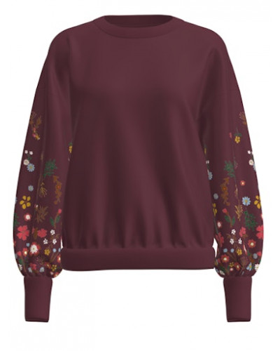 ONLBROOKE L/S O-NECK FLOWER SWT NOOS