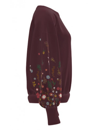 ONLBROOKE L/S O-NECK FLOWER SWT NOOS