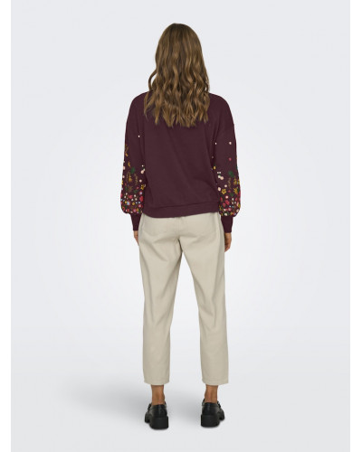 ONLBROOKE L/S O-NECK FLOWER SWT NOOS