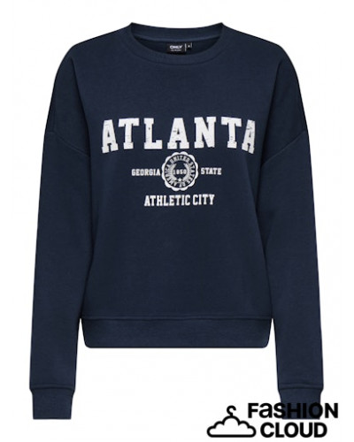 ONLSWEAT LIFE L/S CREW O.SIZE STATE NOOS