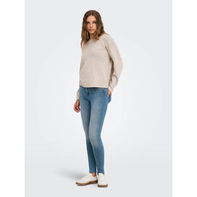 ONLOLIVIA Strickpullover mit Rundhalsausschnitt