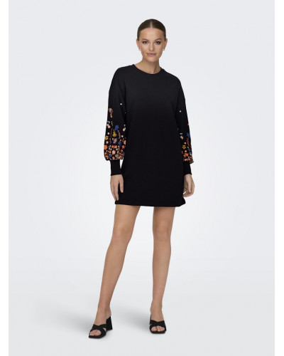 ONLBROOKE LS SHORT DRESS FLOWER SWT
