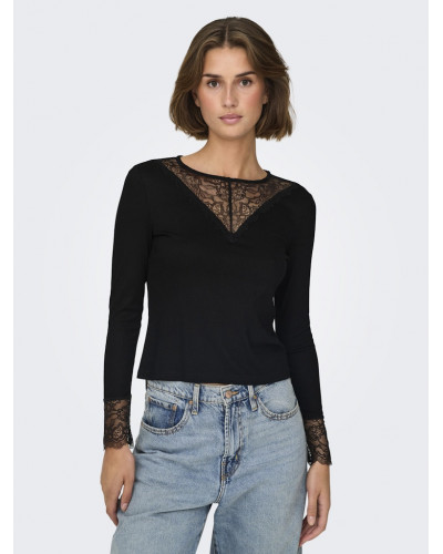 JDYROXY L/S LACE TOP JRS NOOS