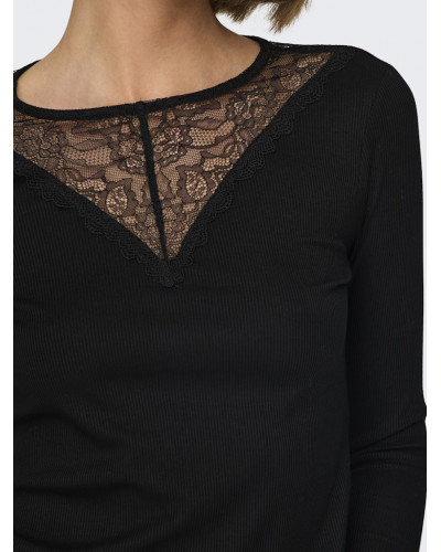 JDYROXY L/S LACE TOP JRS NOOS