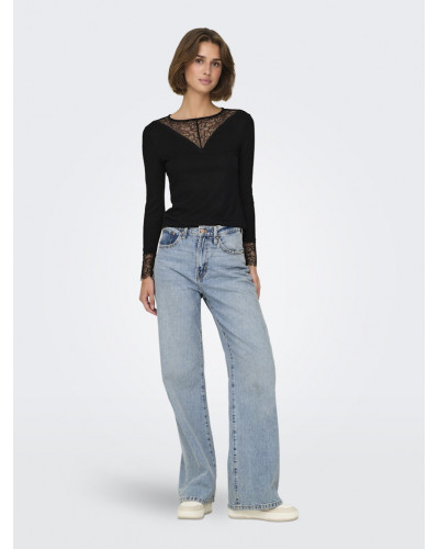 JDYROXY L/S LACE TOP JRS NOOS