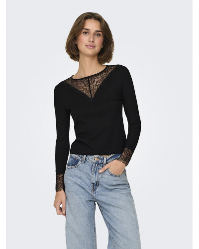 JDYROXY L/S LACE TOP JRS NOOS