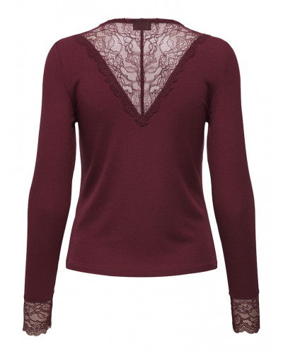 JDYROXY L/S LACE TOP JRS NOOS