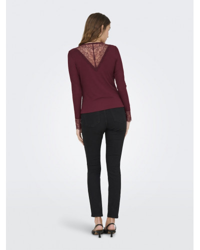 JDYROXY L/S LACE TOP JRS NOOS